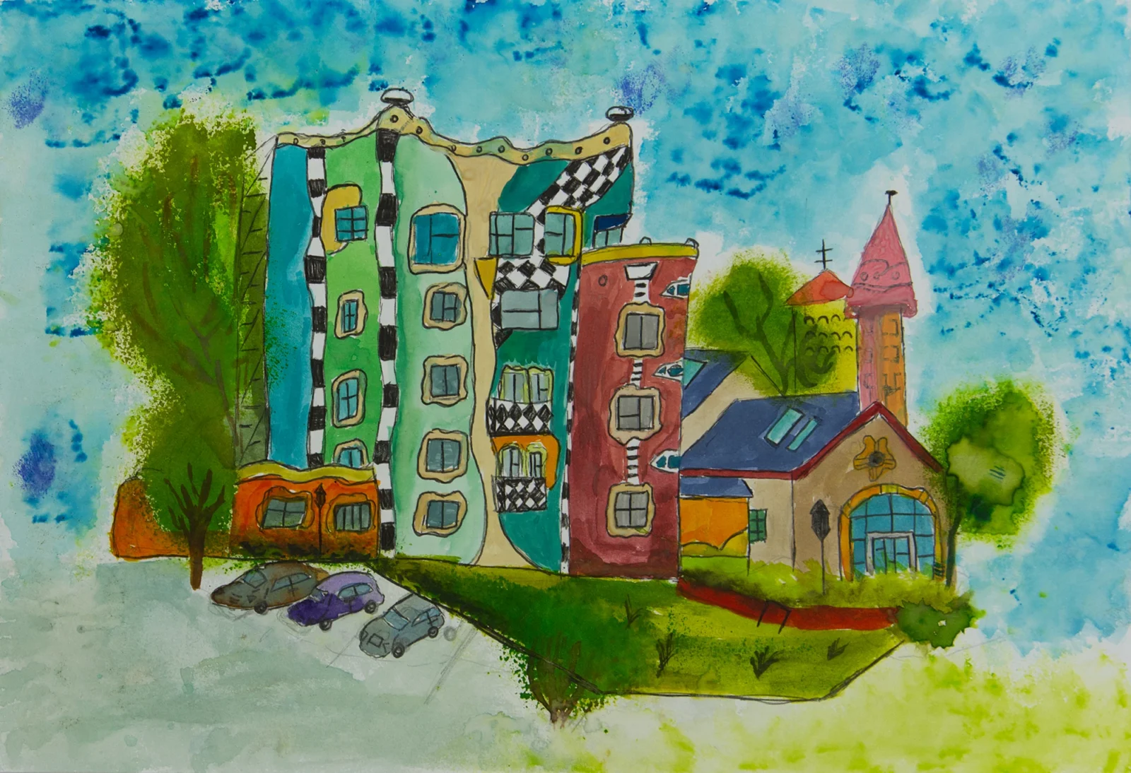 Turm mit Kirche, 2. Platz